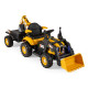 12V Electric Construction Vehicle 4 in 1 Ride on Tractor Excavator & Bulldozer for Kids-Yellow - Gallery View 19 of 20