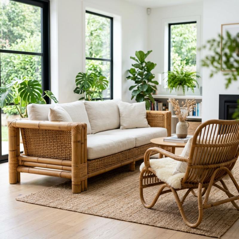 The dining room contains a dining table and chair set, as well as kitchen cabinets.